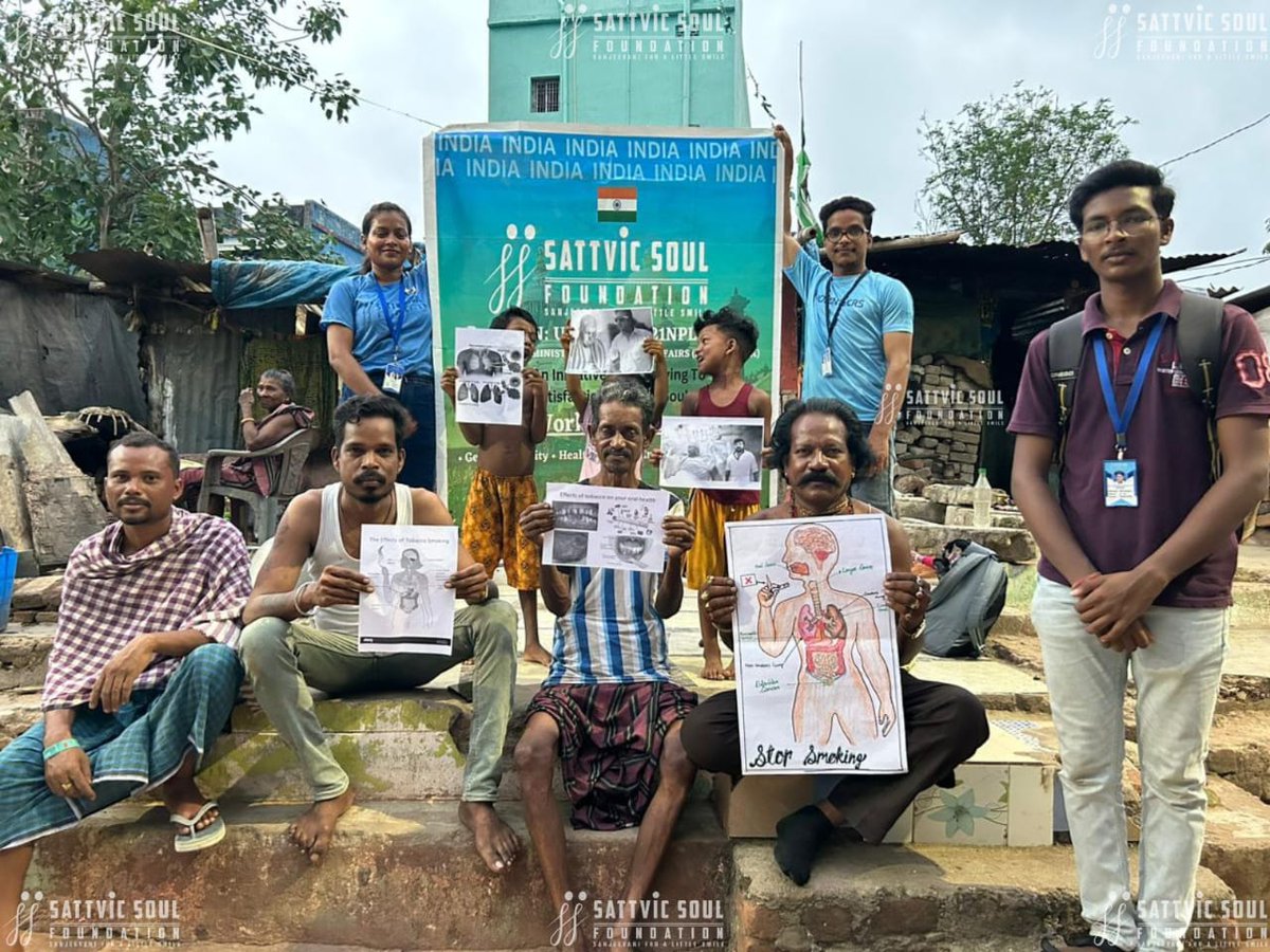 We @SATTVIC_SOU team organised an event on World No Tobacco day under Health and Care Sector at Basti.We created awareness among people about how Tobacco can be harmful to our health @Ssamal12345 @BrahmapurCorp @SP_BERHAMPUR @UNICEFIndia @UNICEF @MoHFW_INDIA @WHO