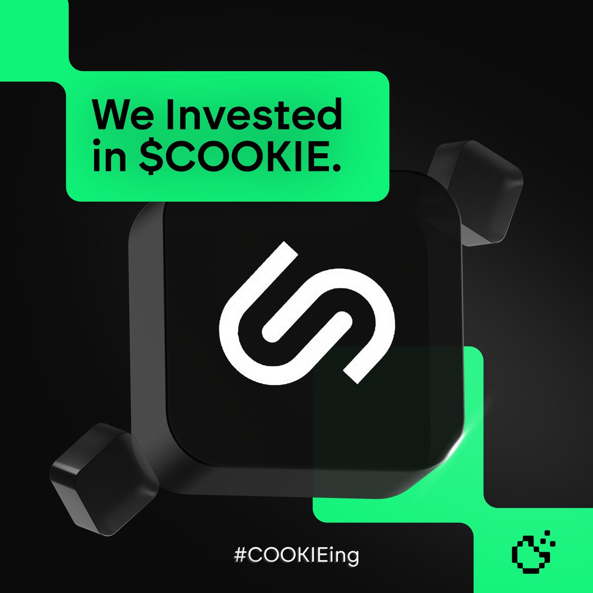 We are thrilled to announce our investment in $COOKIE 🍪, powered by @Cookie3_com.

Very happy to support the biggest MarketingFi &amp; AI Data Layer in Web3, used by over 300 dApps.

#COOKIEing