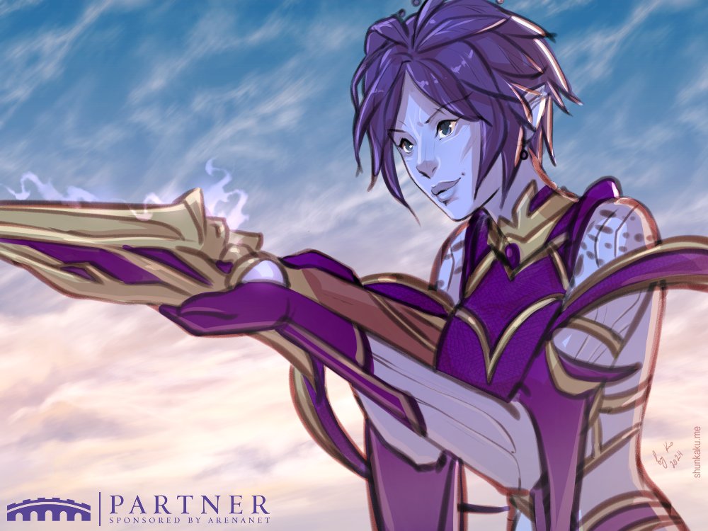 Shunkaku's tweet photo. I've colored her! x)
My mesmer with a rifle.
Sponsored by @ArenaNet. #GuildWars2 #GW2 https://t.co/RI4cGVxI2B