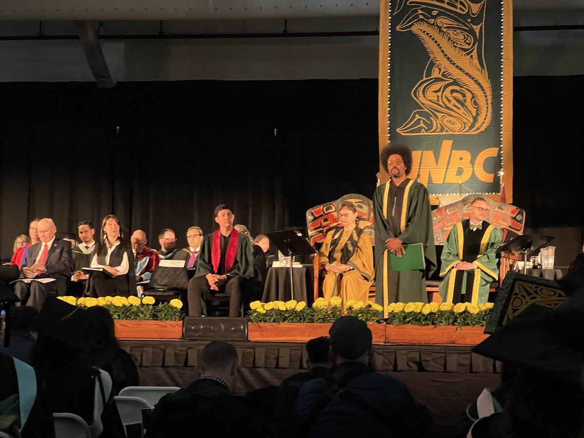 The first honorary degree at Ceremony 1 goes to Alex Cuba!

The Grammy-award winner starts his address with a song! 

He speaks about the benefits of living in the North, it gives people the time and space to come up with creative solutions.

#ThisIsUNBC #UNBCGrad2024