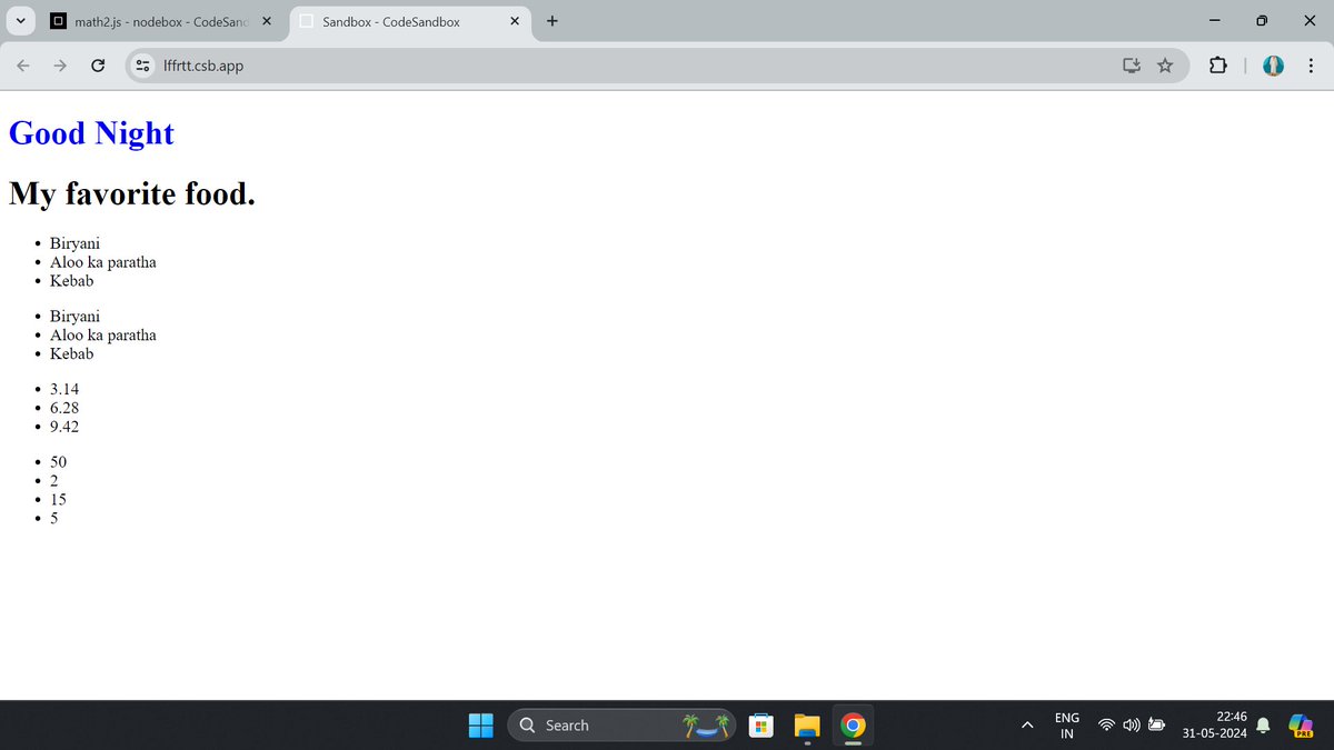 itzFaizur00's tweet image. Day 44 &amp;amp; 45 of #100daysofcoding : learned about

=&amp;gt; inline styles for React element ,
=&amp;gt; React components,
=&amp;gt; JS ES6 Import and Export modules.

#100daysofcodeangelayu