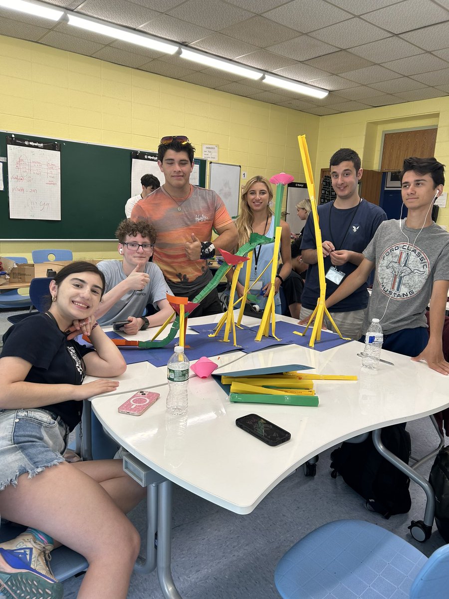 Taramauer's tweet image. Shout out to Mrs. Xavier and her College Prep Algebra students as they prepare for a paper rollercoaster competition! @OSchoolsPR @DianeProvvido @TeachMitch #OHSMath #ThisIsOSD #studentengagement