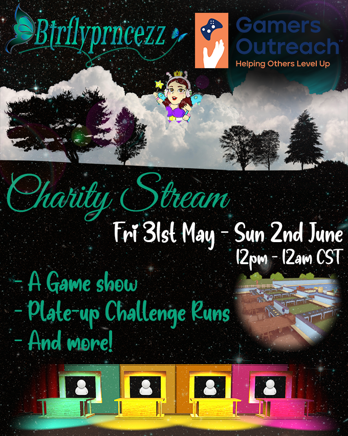 Hello lovelies! Join us for the Charity Stream for Gamer's Outreach - Day 1 Part 1. We will be playing Make Way, Uno, Crab Champions, and Party Animals on today's stream! Please come out, support @GamersOutreach , and see the chaos! @StreamerBoom
shorturl.at/ceqBS