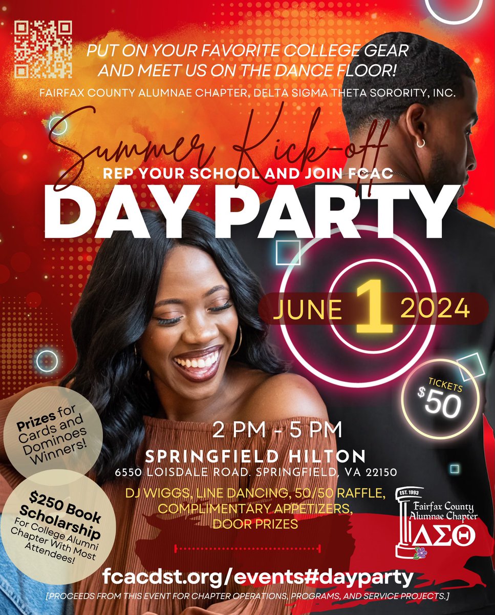 FCACDST's tweet image. Don’t miss out TOMORROW!!! Tickets will be sold at the door. 
・・・
Prizes for cards and dominoes winners, a $250 book scholarship for the alumni chapter with the most in attendance, and more. fcacdst.org/events #FCACDST #DayParty