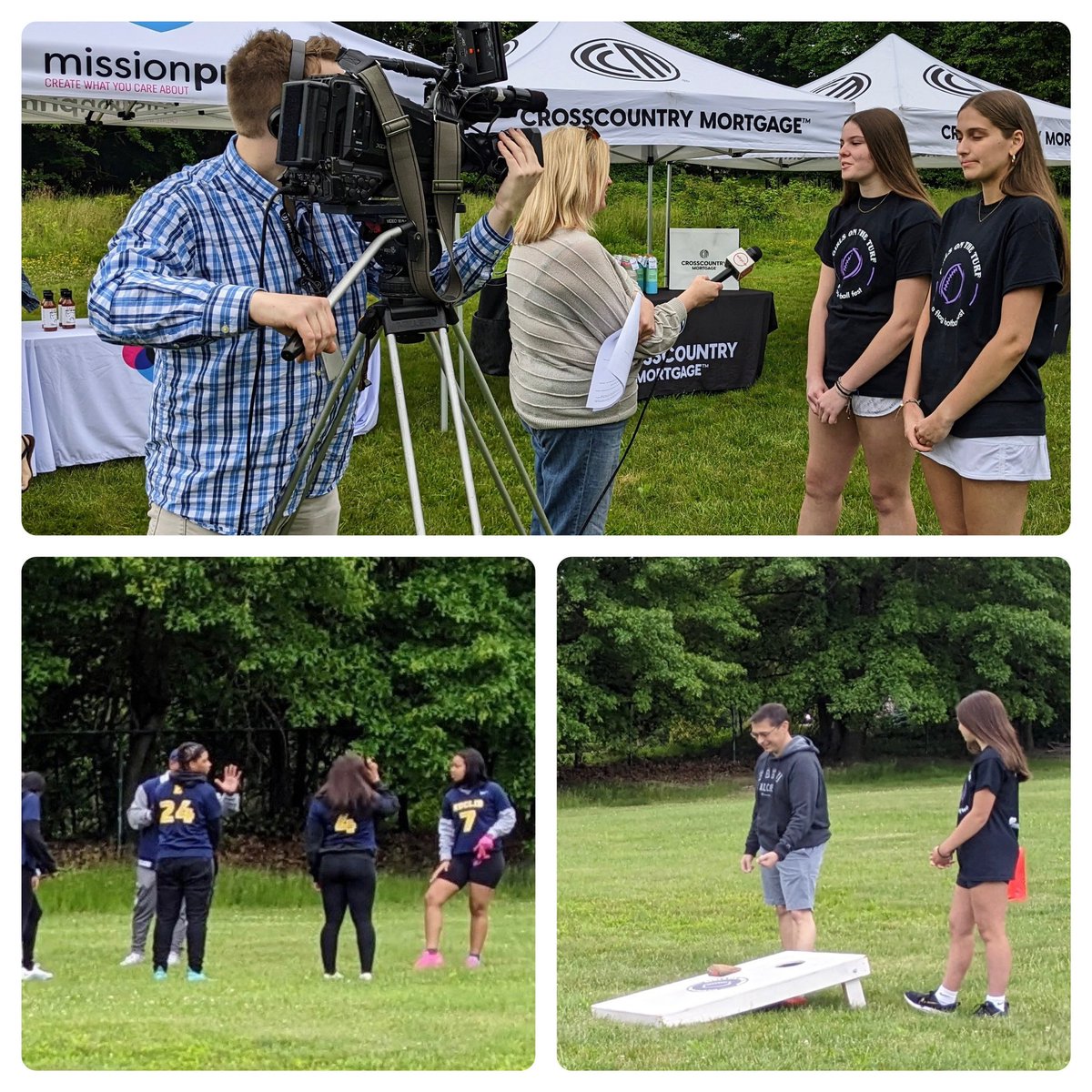 Thanks @wkyc for helping us get the word out about our event! Hey @Flash_Garrett, @NickChubb, @David_Njoku80 @deshaunwatson stop by if you’re free! Also, big thank you to Angelina and the Euclid HS flag football team for helping us out! youtu.be/uhQBx3IlrbE?si…