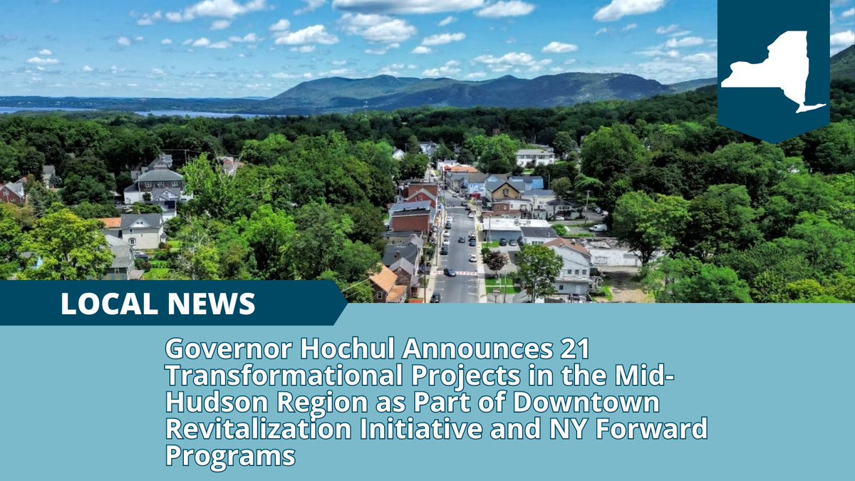 panddengineers's tweet photo. P&amp;D has helped secure $2.25 million in funding for the Village of Cornwall-on-Hudson through the NY Forward program! Learn more about the plans for the mid-Hudson region: https://t.co/545APjnXQH https://t.co/Nrazh4Wm9B