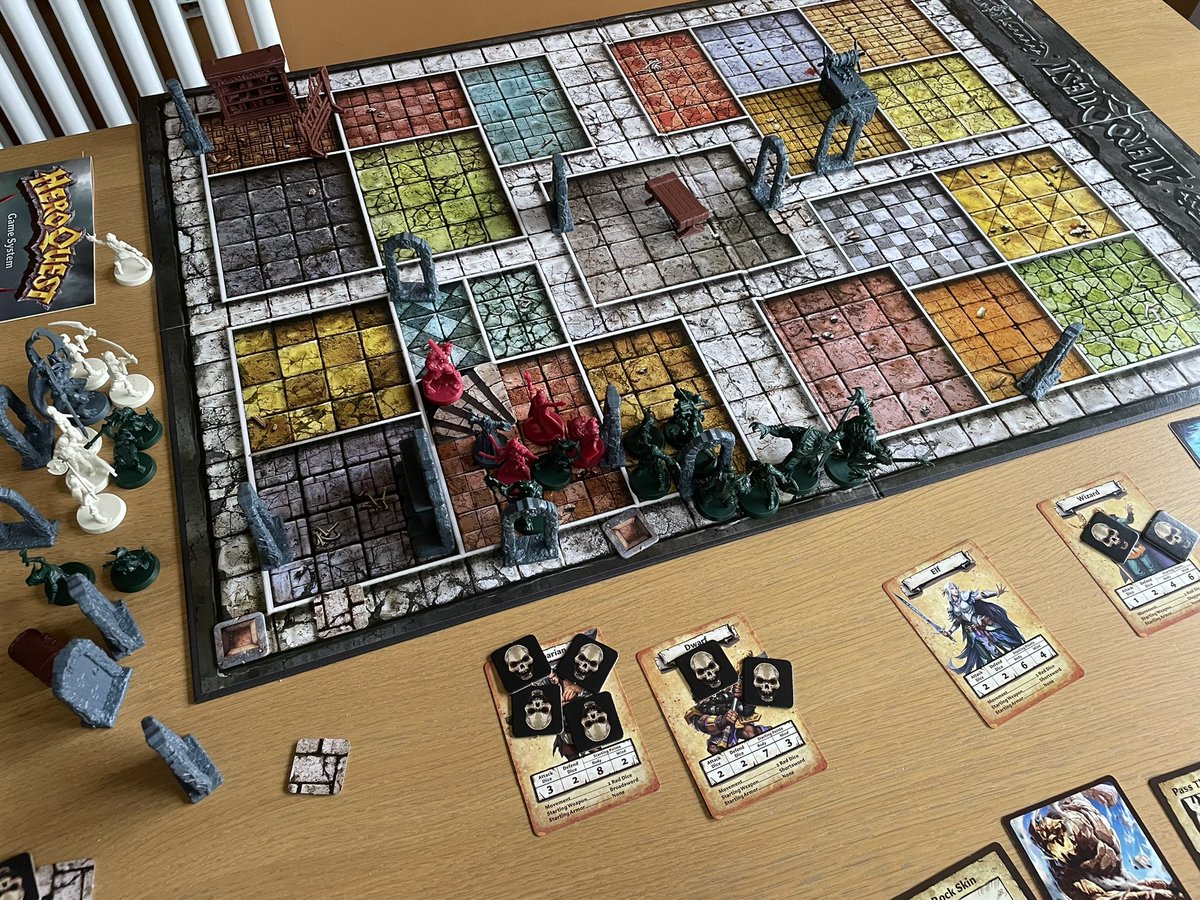 Played 7 games of Heroquest today solo using the companion app 😂 Great game!