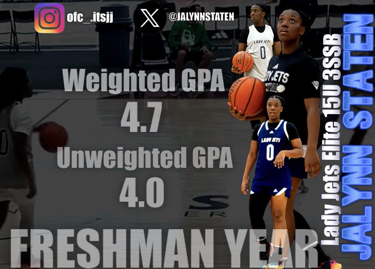 JalynnStaten's tweet image. Ended my freshman year of high school dual enrolled in early college program along with AP honors classes with a 4.0 GPA #studentathlete #ladyjets3ssb #gymrat #bookworm sophomore year loading………..