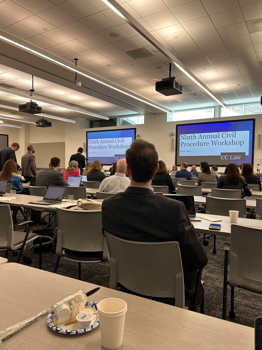 ProfessorPujol's tweet photo. Attending the Ninth Annual Civil Procedure Workshop at UC Law San Francisco, where I will be presenting my "Colonel Blotto" model of pre-trial litigation: https://t.co/wA0i7JooNW
#CPW9 #ColonelBlotto #BlottoGame https://t.co/CFRFr8yNsJ