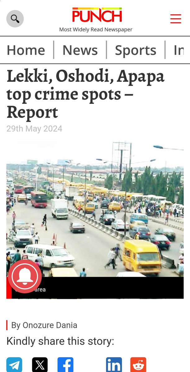 Statistics of the state of Origin of criminals apprehended in Lagos. 'Ogun state leads with 17% of total crimes committed in Lagos (5294 cases) 'Oyo state 13%,4090 cases 'Lagos state 11%,3295 cases -Justice Rahman Oshodi @MobilePunch