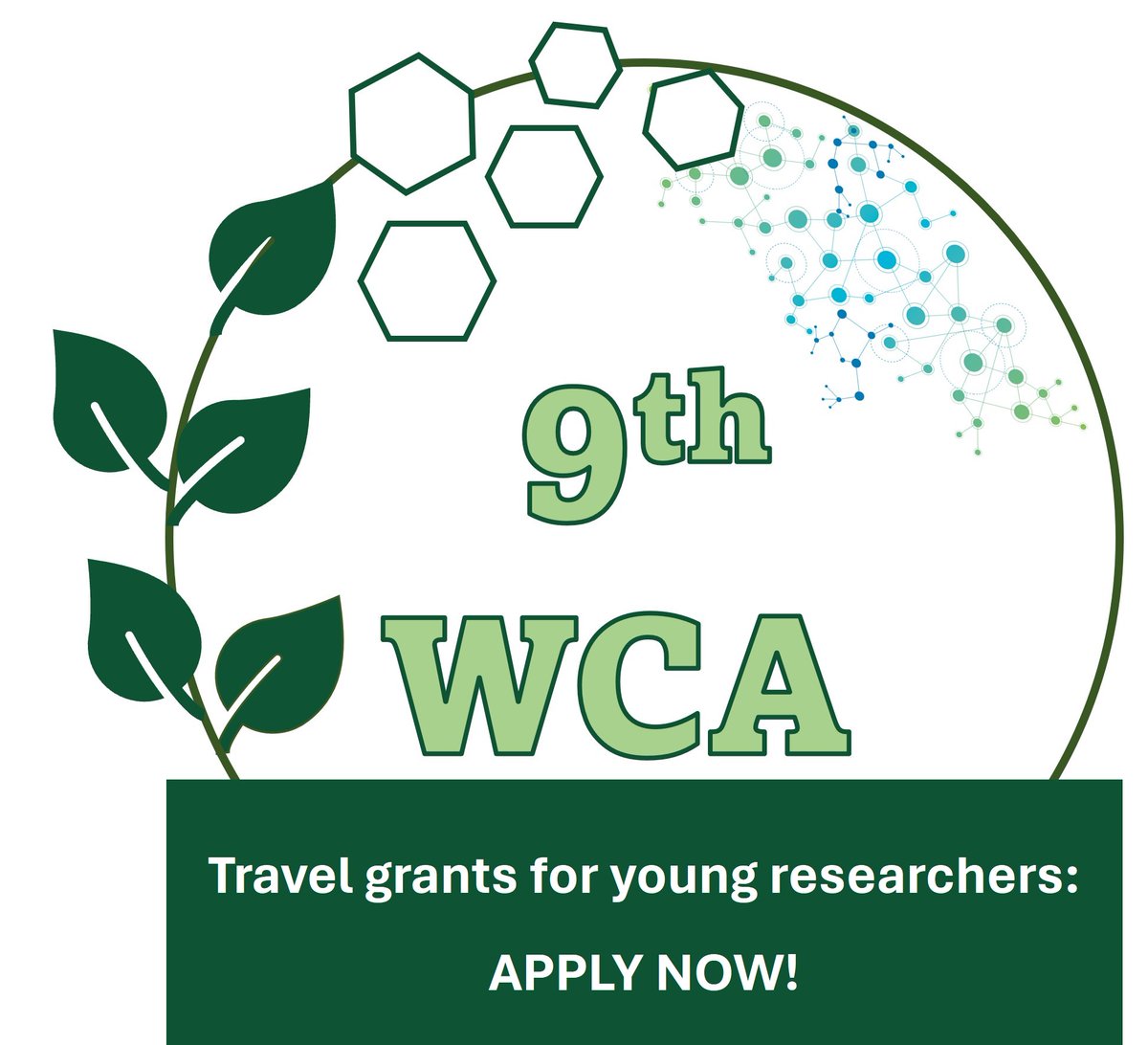 Travel grants are available for undergraduate students, PhD students or early postdoctoral researchers (up 2 two years after PhD completion) attending the 9th World Congress on Allelopathy.
Please visit our website for further information: allelopathycongress.org/resistration/t…
