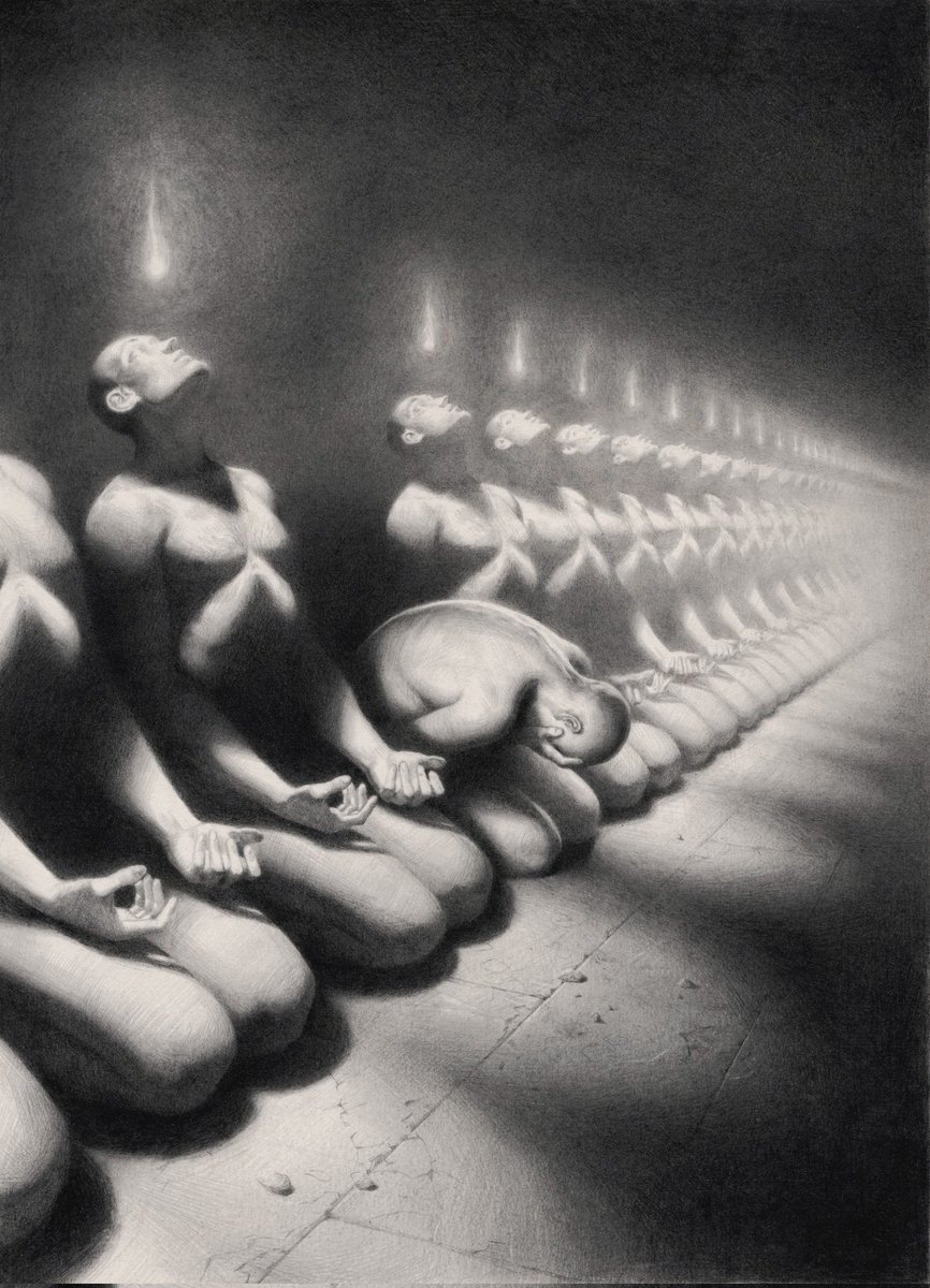 The difference between 30 minutes and two months, drawn in pencil