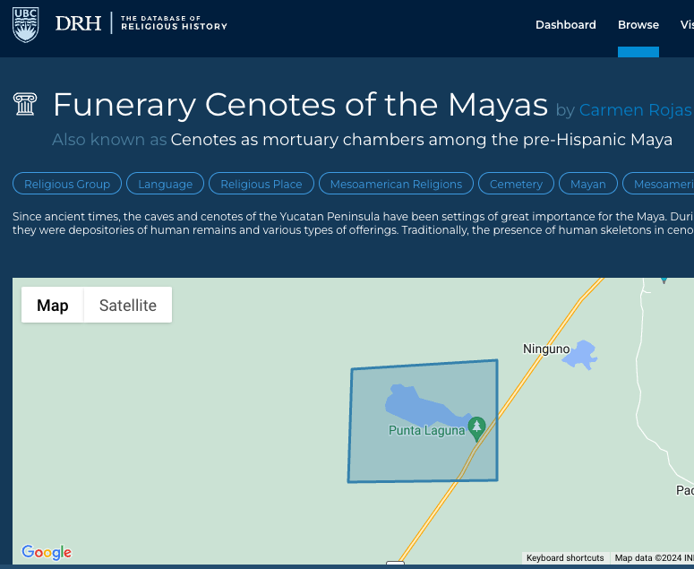 ⚠️ #DRH entry by Carmen Rojas on the #Maya #Cenotes in the #Yucatan Peninsula! @ReligionHistory 

Thanks to Carmen for her fascinating contribution!

Check info on #sinkholes👇
📌religiondatabase.org/browse/2354/

#BigData #Religion #History #Mesoamerica #Mexico #Archaeology #preHispanic