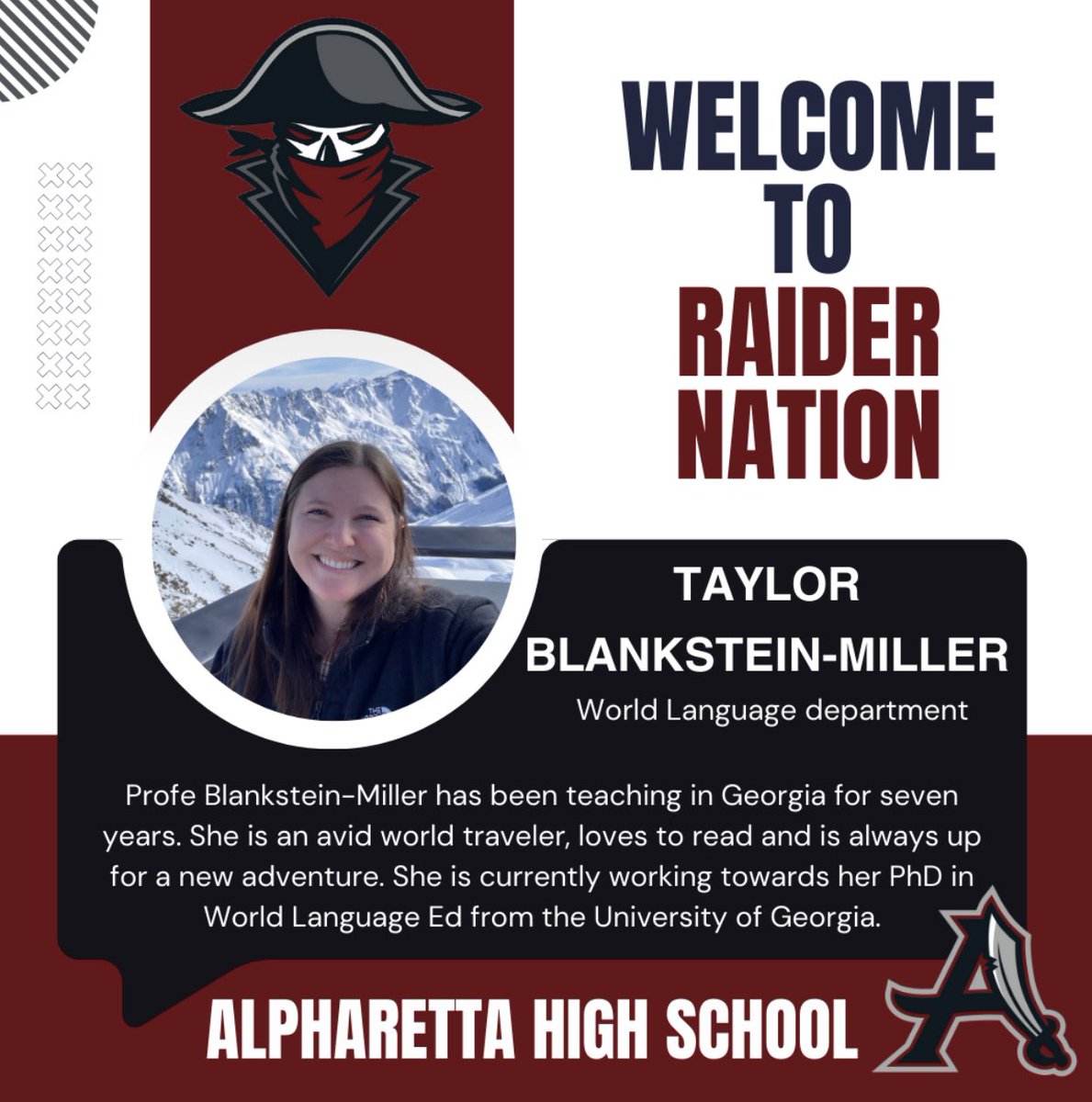 Scheifflee_AHS's tweet photo. Welcoming our newest educators to Raider Nation!  @FultonCoSchools @alpharettahs1 https://t.co/5z6ULDjT5o