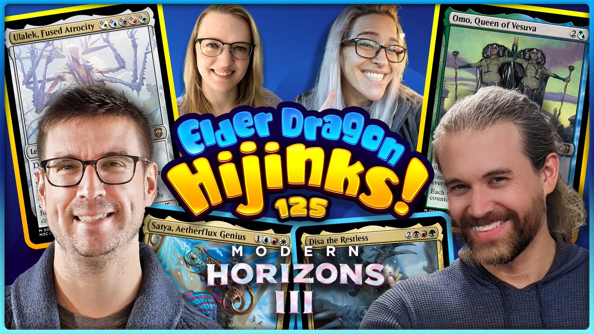 The #MTGMH3 decklists have been revealed, now let's see which pack the biggest punch! The latest episode of @EDHijinks is LIVE! Go watch! youtu.be/7mFD8ci8v4c Big thanks to Wizards for sponsoring today's episode! Check out MH3 here  spr.ly/MH3Partner #MTGPartner
