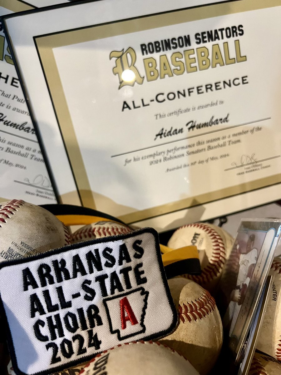 Proud of <a href="/AidanHumbard/">Aidan Humbard</a> for being selected for 4A-5 All Conference 2024 and a <a href="/JoeTbaseball/">Senator Baseball</a>  team award from his teammates. Sophomore year was an exciting one! #fortheboys Go Aido! Go Senators!