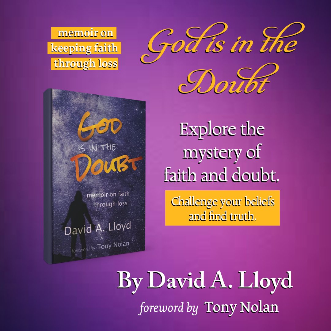 . @davidlloyd 's 'God Is In the Doubt' is not your typical faith memoir.

With infertility, child loss, and suicide as his companions, Lloyd offers a refreshing perspective on spirituality that is both raw and redemptive. #soulsearching 

Available on - amazon.com/dp/1737147106/