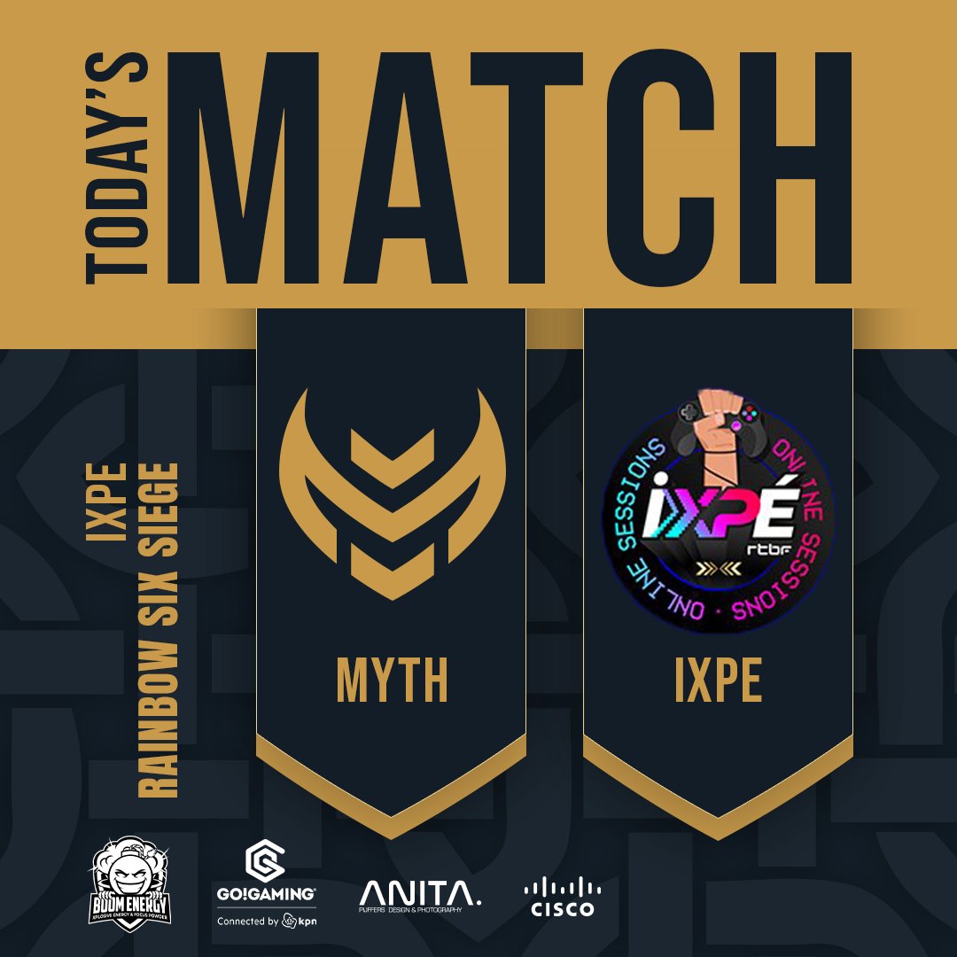 Today our Rainbow Six Siege team will be participating in the <a href="/RTBF_iXPe/">RTBF iXPé</a> league qualifiers. Our team is ready for battle 🔥🔥

<a href="/Raastin1/">Raastin 🇫🇮</a> @actuallyCoded <a href="/BlizzxrdR6/">Blizzxrd</a> <a href="/NebsyR6/">Kaden | Nebsy</a> <a href="/R6S_Evan/">WYLDE Evan</a> <a href="/swisswga/">swiss</a> <a href="/Den_R6/">Den</a>