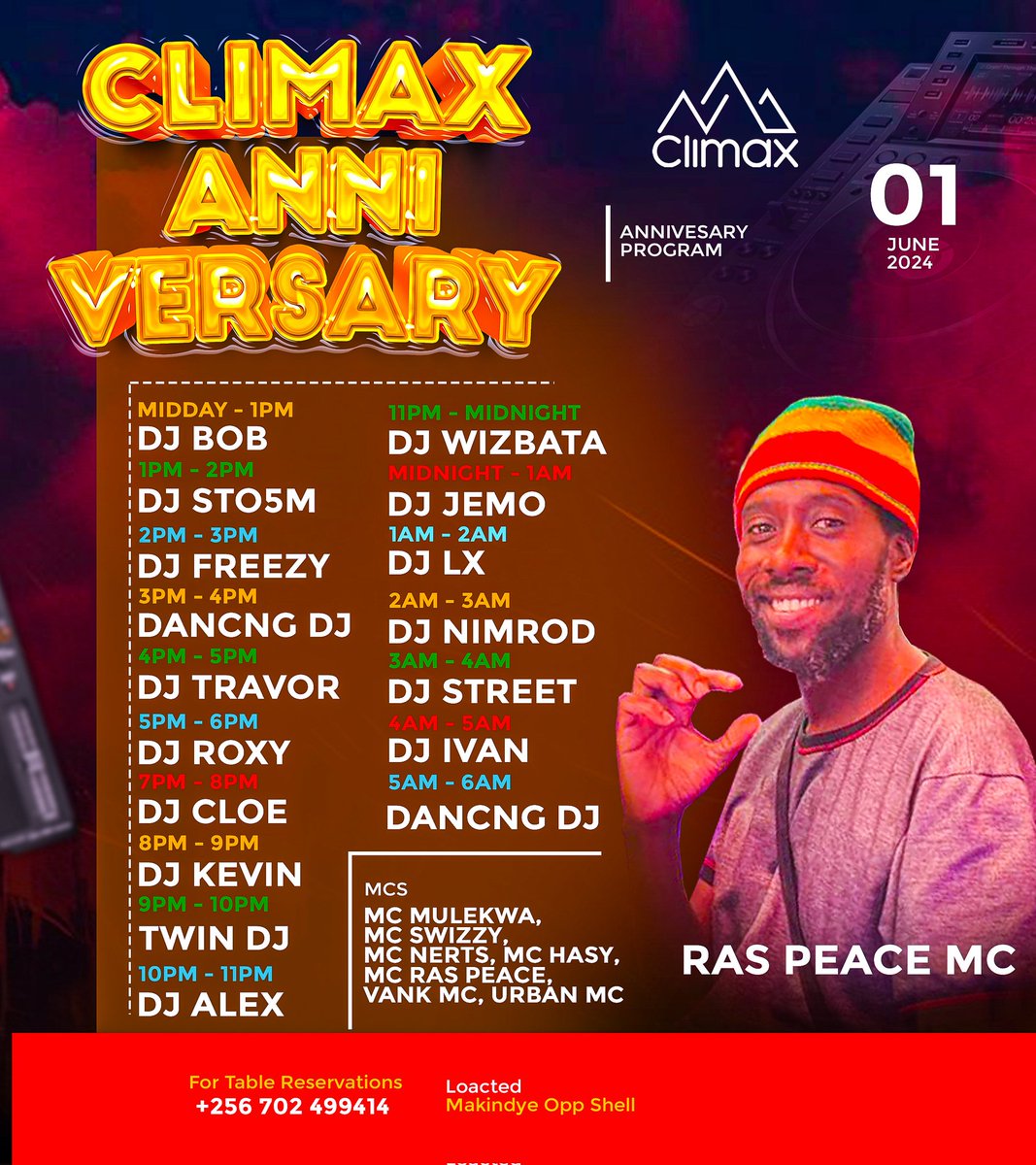 raspeacemc256's tweet photo. Come celebrate wid your party warden.this sato.climax anniversary.
@raspeacemc256 
From midday sato till midday sun. https://t.co/rAssHhO3bL