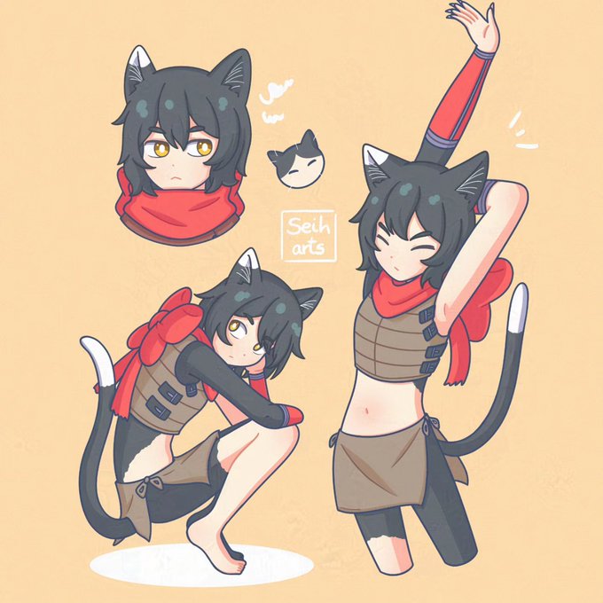「cat ears tail」 illustration images(Latest)｜2pages