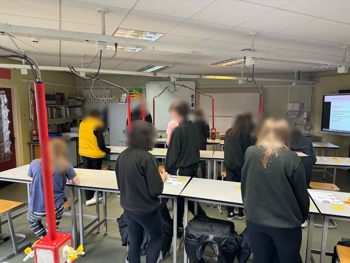 MorrisonMiss's tweet photo. Today my new National 4 Biology class presented their research on different biomes in the form of a gallery walk. Each presentation was also shown on the smart board so we could see them in colour! We tried giving feedback using “I like… I need… I wonder…” for the first time! https://t.co/48qe6FI0mQ