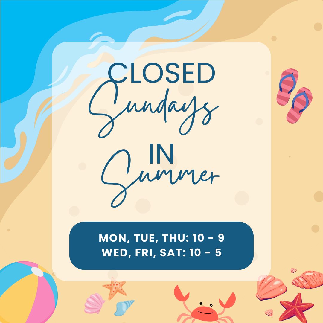 Now operating under our Summer Schedule. CLOSED SUNDAYS.  Mon, Tue, Thu 10 - 9, Wed, Thu, Sat 10 - 5⁠
#sunday #TenaflyNJ #librarylife #librarylove #publiclibrary #libraryfun #mylibrary #librarytime #loveyourlibrary #instalibrary #childrenslibrary #libraryday