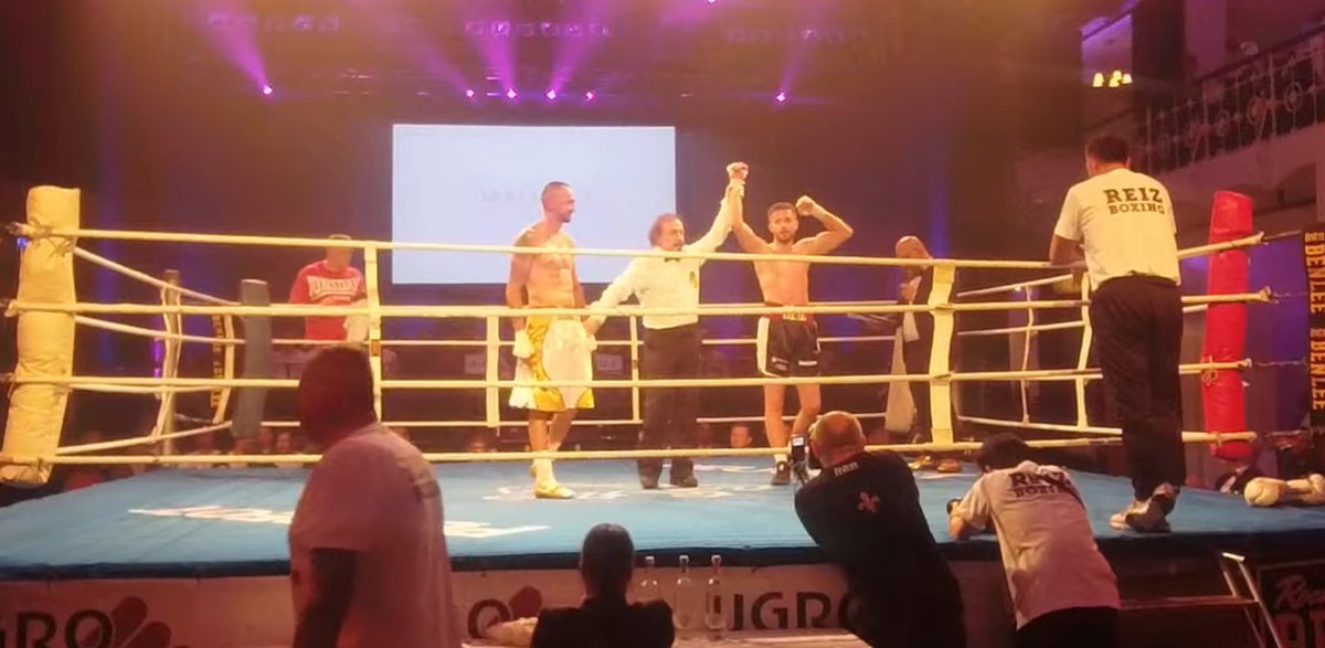Ajdin Reiz (11-0-1) 🇩🇪 started off very aggressively but faded in conditioning and won by split decision against Gyorgy Mizsei (28-46-2) 🇭🇺 in the super welterweight division in Oberhausen, Germany 🇩🇪.