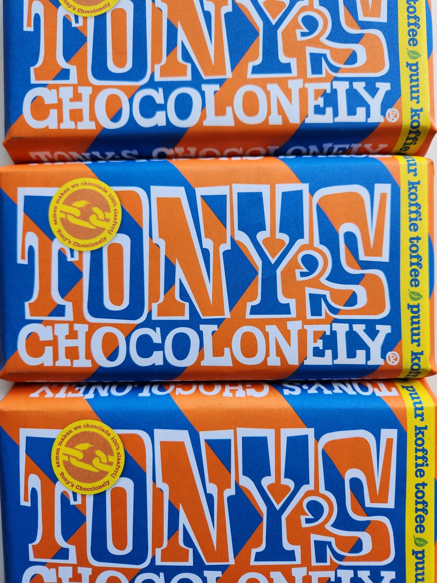 The new Tony's Chocolonely bar has hit the shelves!  Dark chocolate with crunchy coffee and toffee bits.😋

#tonyschocolonely #yql #lethbridge #lethbridgecandyshop #howsweetinc #downtownleth
