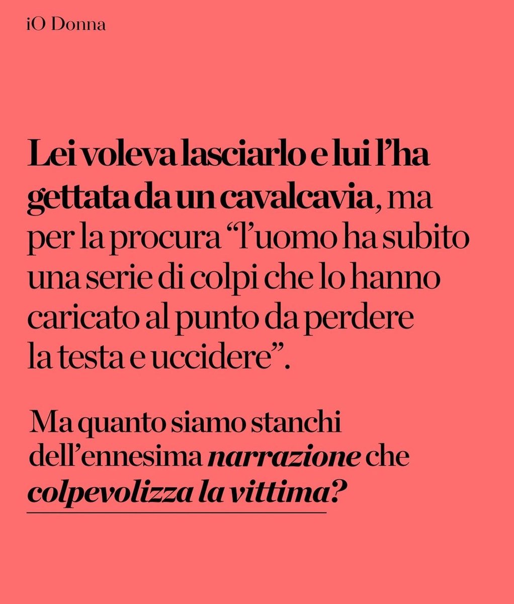 lisameyerildra1's tweet photo. Una donna di 34 anni e’ stata spinta giù da un cavalcavia dall’ex compagno MA leggete sotto cos’ha detto la procura! 
Non se ne può più, va cambiata la società, le donne non sono libere https://t.co/g1ZB46lwro