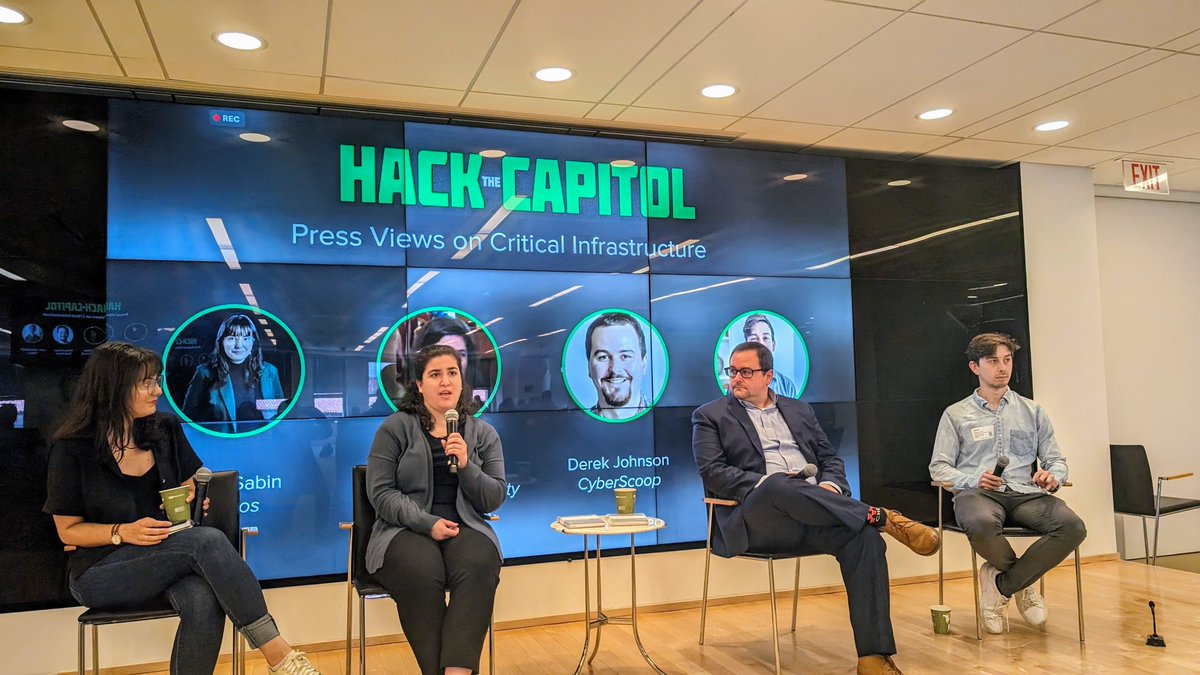 Press Views on #CriticalInfrastructure moderated @samsabin923 @axios  with @SaraEFriedman @InsideCyber  @DerekDoesTech @CyberScoopNews and @johnnysaks130 @politico.⚡ #hackthecapitol