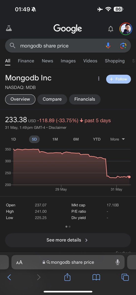 swyx's tweet photo. btw if you as a developer have not been paying attention to the tech earnings season, look out. 

basically market is bifurcating ai winners and losers hard rn. if you’re not an ai arms dealer or ai consumer company we basically just flipped to a bear market this week

currently concerned 2024/25 layoff season will make 2022/23 look like a cake walk