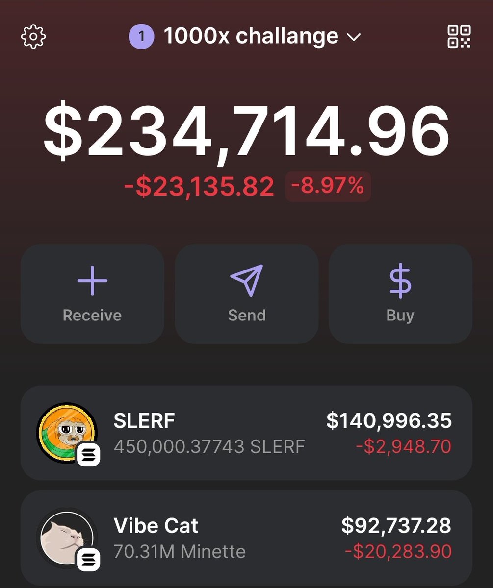 bull_bnb's tweet photo. Converting 50k $Slerf into #minette in 10 minutes. You can front run and dump on me. I love jeets. https://t.co/8OZHHgPVOU