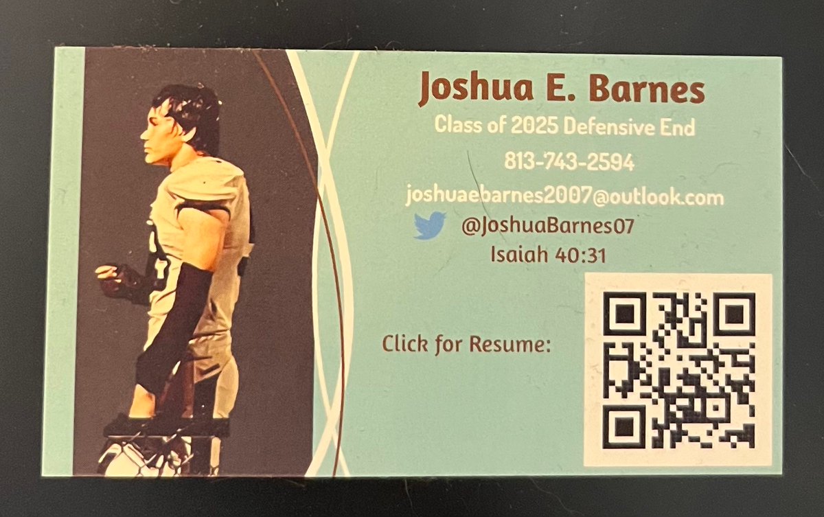 Joshua Barnes (@joshuabarnes07) on Twitter photo Officially on our way! First stop June 1st, <a href="/UAB_FB/">UAB Football</a> Trent Dilfer Camp and on June 2nd <a href="/VandyFootball/">Vanderbilt Football</a> camp. Looking forward to working & learning See my QR code below linked to all my information.
<a href="/_TrenchAcademy/">The Trench Academy</a> <a href="/SLHSFBNextLevel/">Sunlake High School Football - Recruiting</a> <a href="/BayAreaLAB/">Coach “Quake” Joseph</a> <a href="/_LBII_/">LaMark Brown</a> <a href="/Coach_Browder/">Trevor Browder</a> <a href="/jovanhaye/">Coach Jovan Haye</a> Officially on our way! First stop June 1st, <a href="/UAB_FB/">UAB Football</a> Trent Dilfer Camp and on June 2nd <a href="/VandyFootball/">Vanderbilt Football</a> camp. Looking forward to working & learning See my QR code below linked to all my information.
<a href="/_TrenchAcademy/">The Trench Academy</a> <a href="/SLHSFBNextLevel/">Sunlake High School Football - Recruiting</a> <a href="/BayAreaLAB/">Coach “Quake” Joseph</a> <a href="/_LBII_/">LaMark Brown</a> <a href="/Coach_Browder/">Trevor Browder</a> <a href="/jovanhaye/">Coach Jovan Haye</a>