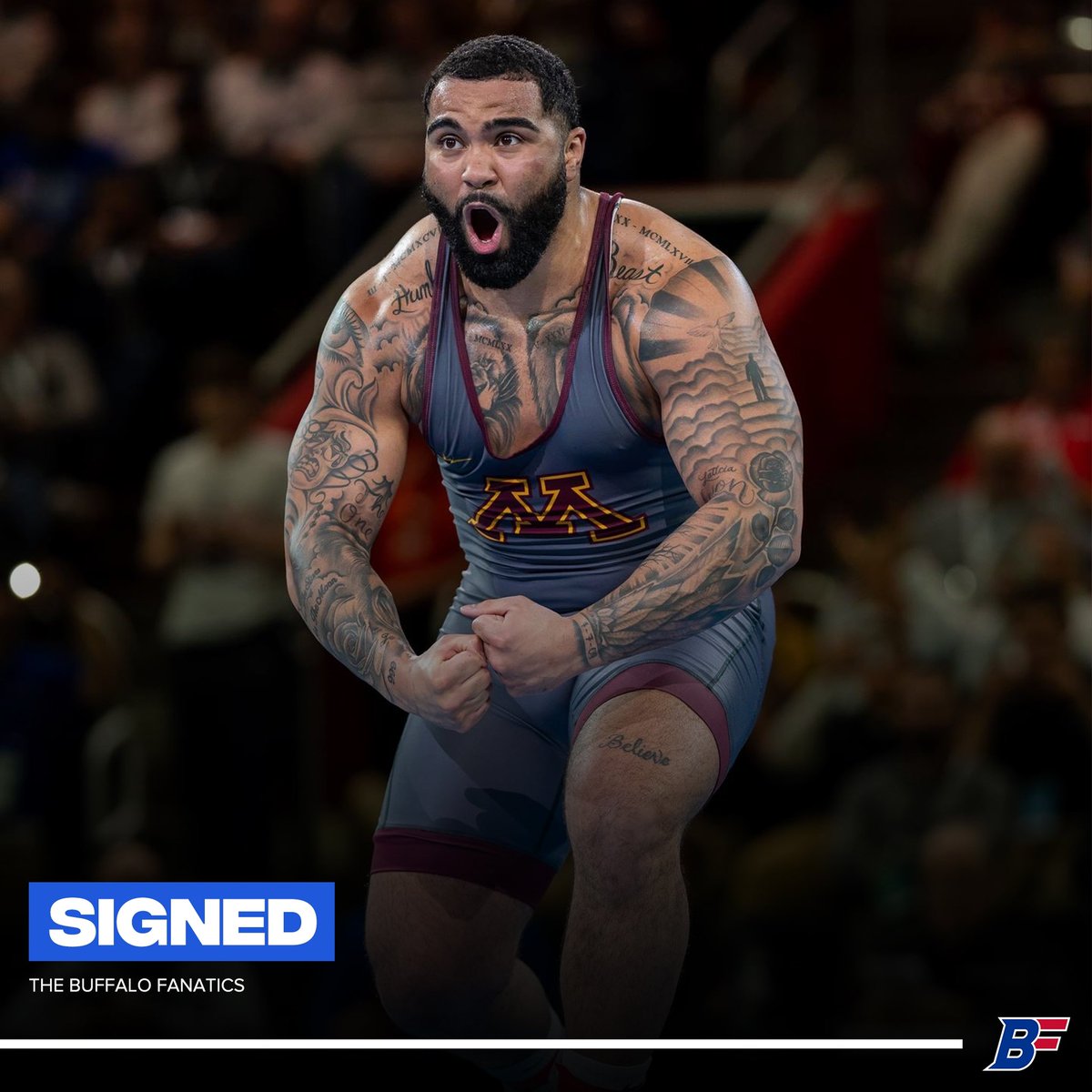 Olympic gold medalist wrestler, Gable Steveson is signing with the #Bills. He’s expected to play on the defensive line. Welcome to Buffalo @GableSteveson 🦬

#BillsMafia