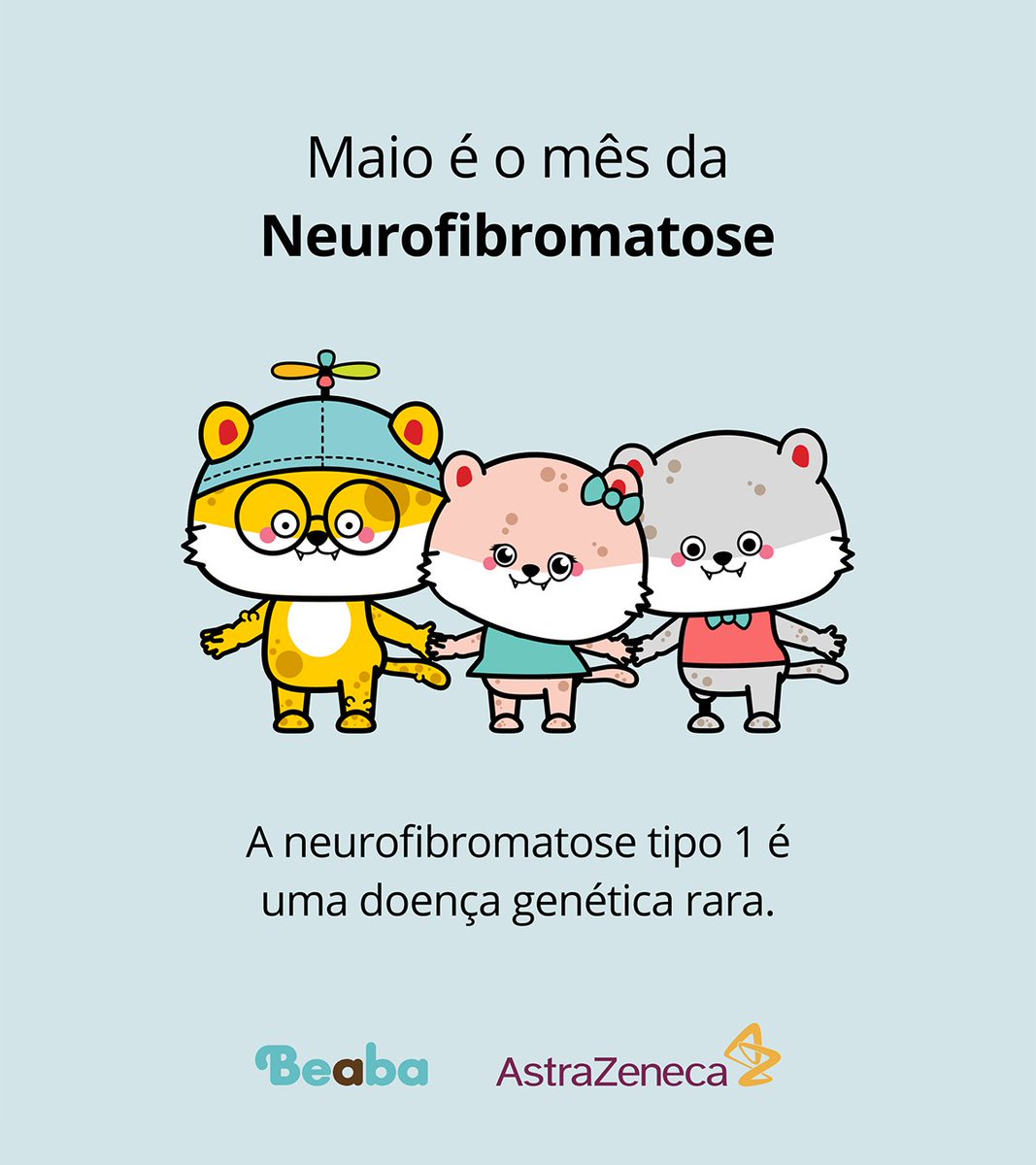 beabaorg's tweet image. Maio é o Mês da Neurofibromatose, uma condição genética que afeta milhões de pessoas no mundo todo. Quanto antes diagnosticada, melhor para ser tratada.

Aqui vão algumas informações sobre a neurofibromatose tipo 1. Você pode ajudar aprendendo e compartilhando informações.