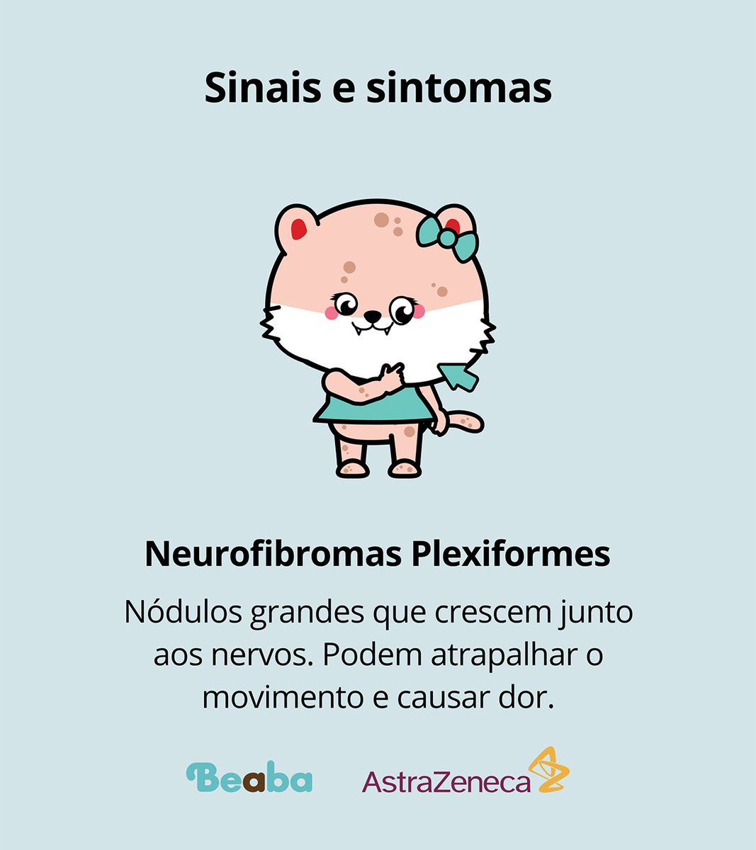 beabaorg's tweet image. Maio é o Mês da Neurofibromatose, uma condição genética que afeta milhões de pessoas no mundo todo. Quanto antes diagnosticada, melhor para ser tratada.

Aqui vão algumas informações sobre a neurofibromatose tipo 1. Você pode ajudar aprendendo e compartilhando informações.