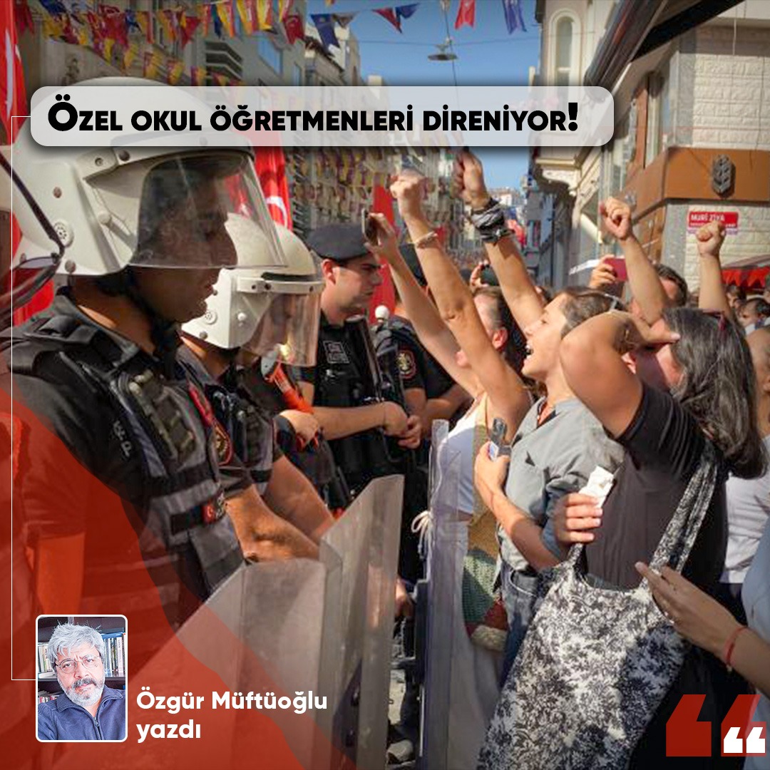yeniyasamgazete's tweet photo. 📌 Özel okul öğretmenleri direniyor!

▪️ Sayıları 200 bini bulan özel okul öğretmeninin çalışma ve yaşam koşullarının insanileştirilmesi için; Özel Okul Öğretmenleri Sendikası’nın çağrısı ülke genelinde karşılık buldu

✍️ Özgür Müftüoğlu yazdı
https://t.co/e3IwwWHhFU https://t.co/R6rLTQVPr5