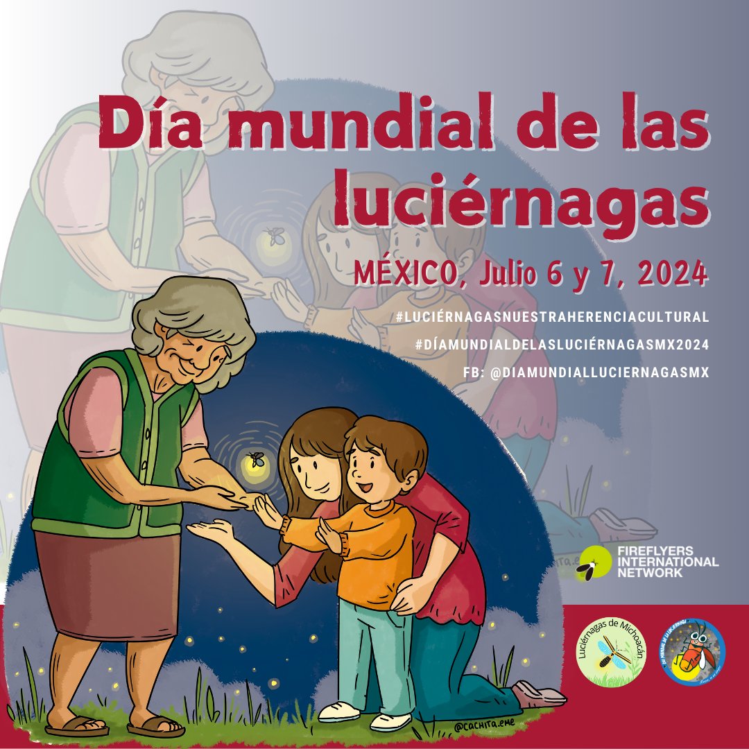 cisteilperez's tweet photo. Este año celebraremos el impacto de las luciérnagas en los seres humanos a través de las generaciones, las geografías y las culturas. ¡Súmate a esta fiesta por el #díamundialdelasluciérnagas2024 y ayuda a su conservación. ¡Gracias, @CarranzaEme por estas geniales ilustraciones! https://t.co/w3iUY6lM2a