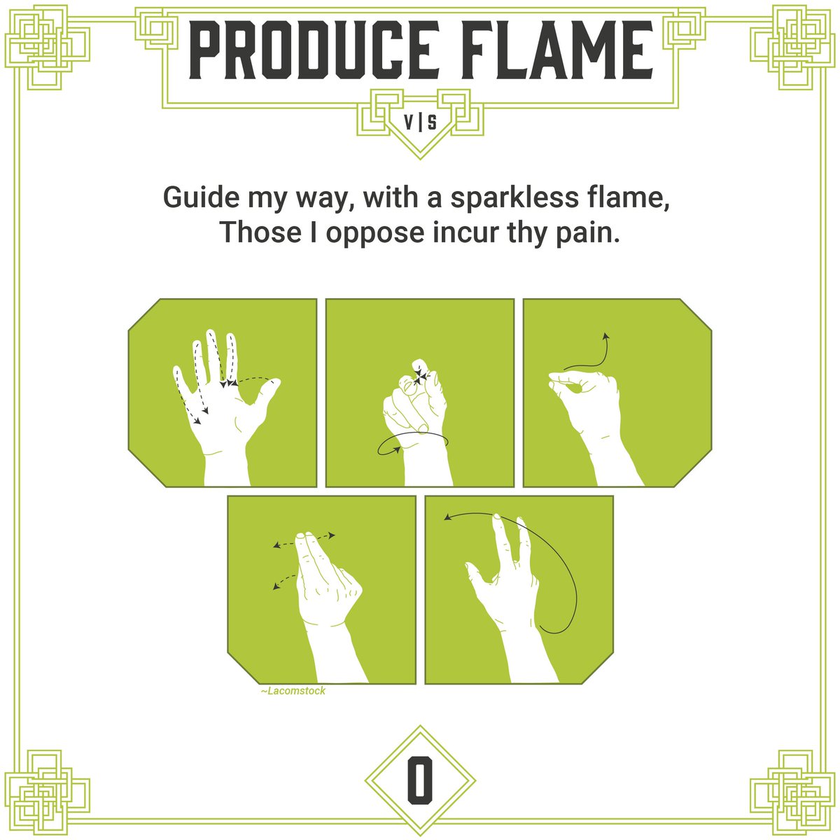 laccomstock's tweet photo. The twenty sixth installment to the casting components project is produce flame a cantrip requiring verbal, and somatic components.
As always, feel free to hit me up with thoughts, questions, concerns, or ideas.
Tags
#castingcomponents #dnd #dnd5e #ttrpgfamily https://t.co/mgtXaqSRGk