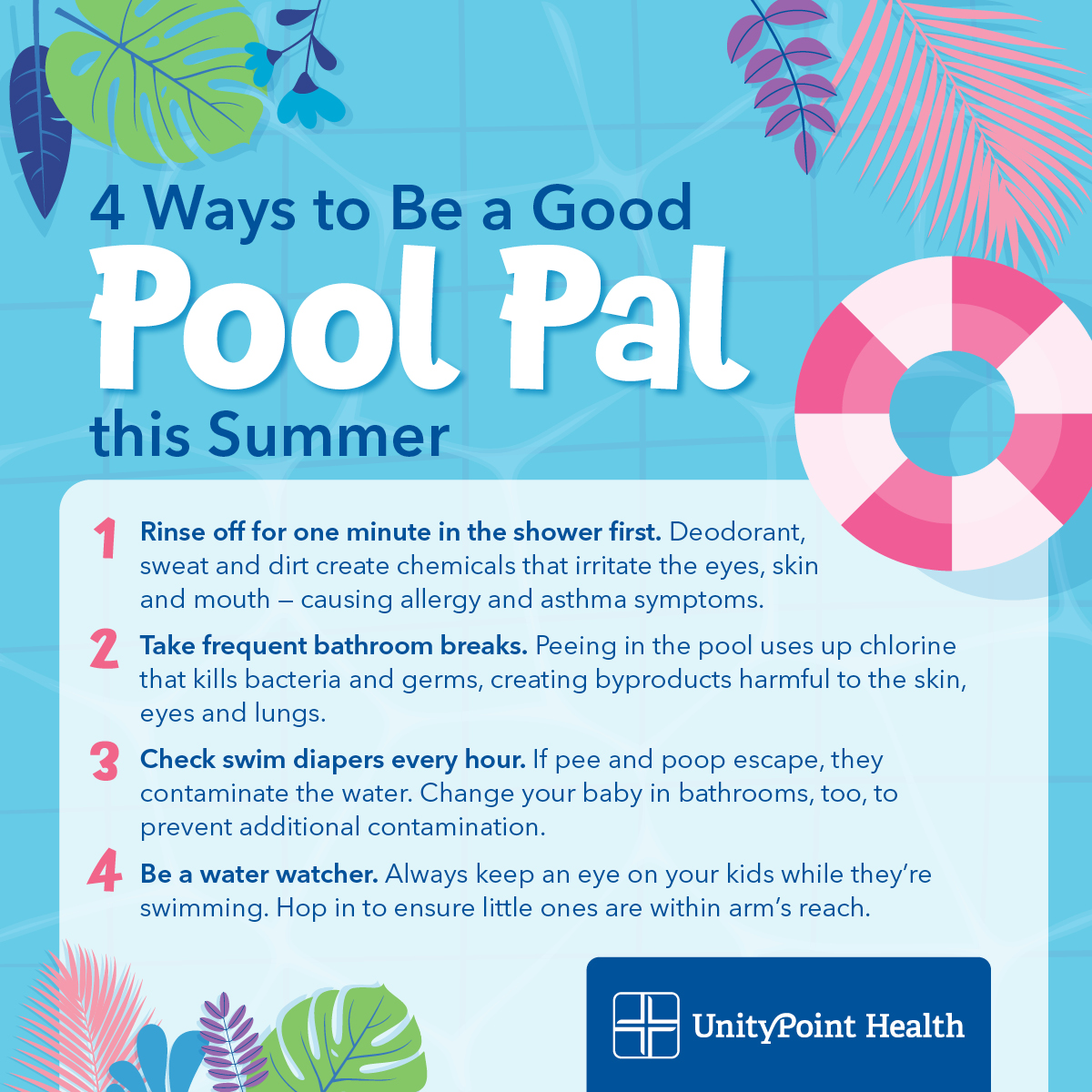 It's officially pool season. 💦 Here's how to keep the water clean, cool and safe this summer. 🕶️ ☀️ 😎