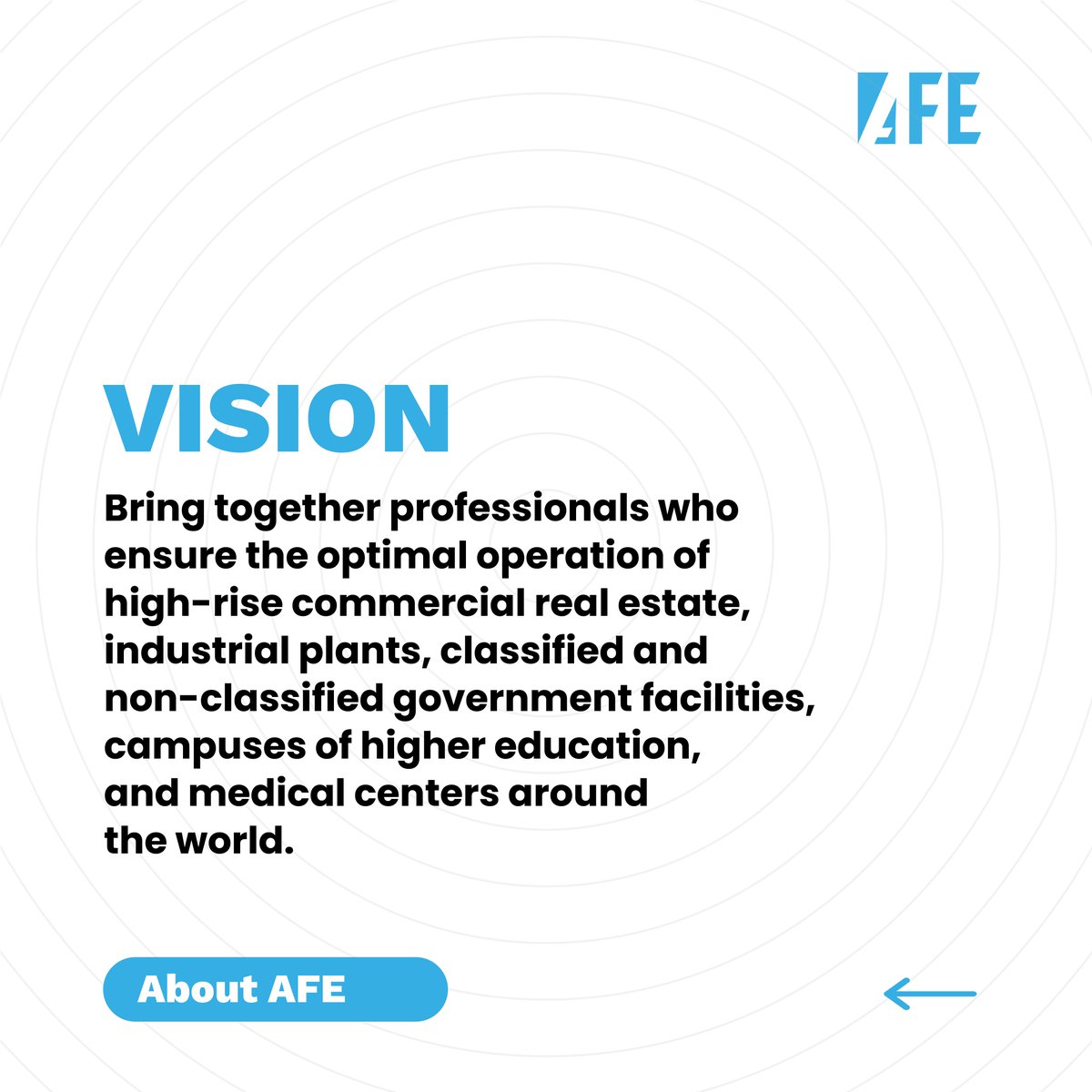 🌟Our vision extends beyond just fixing problems - it's about creating solutions that transform facilities engineering. 

💻 Subscribe: n9.cl/6jagbz
📞 : 888 432 1264
📧: membership@afe.org
-
#AFE #AFECareerPathways #PropertyManagement #PropertyMaintenance