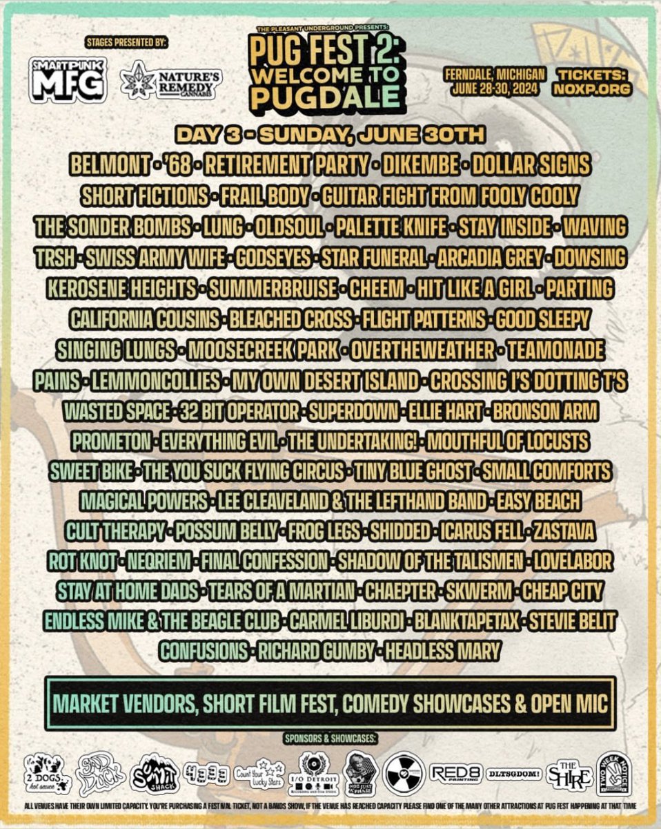 Parting (@partingband) on Twitter photo We have a show! We’re playing PUG Fest on June 30 in Ferndale, MI. 
Also, welcome Terri to the band! We have a show! We’re playing PUG Fest on June 30 in Ferndale, MI. 
Also, welcome Terri to the band!