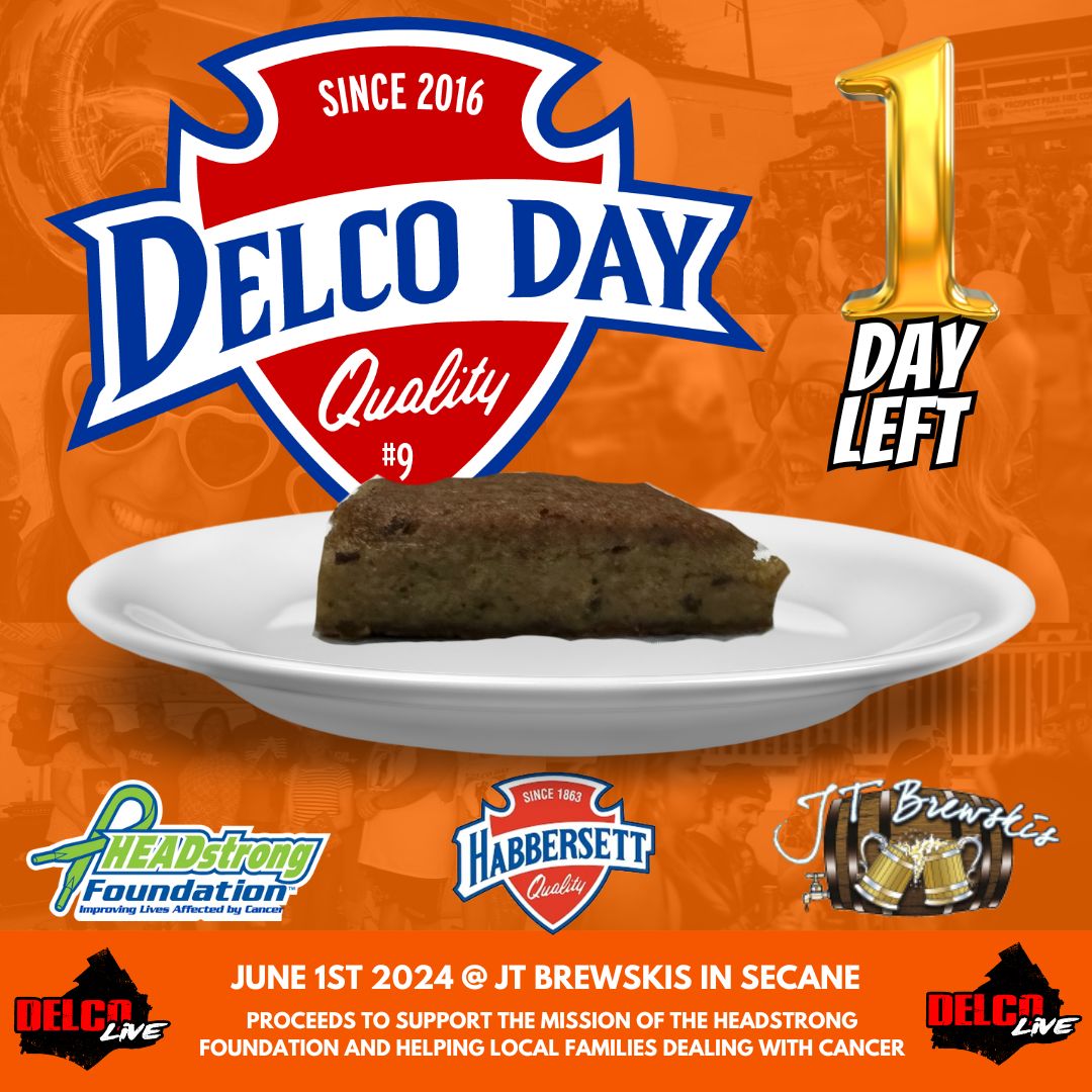 delco_live's tweet photo. In exactly 24 hours, it all goes down. You are 1 Lou Turks crumpled and glittered-infused single away from the greatest party in #Delco.
Delco Day 9 - June 1st - 2 pm - @jtbrewskis - $6.10 at the door - Sponsored by @Habbersett1 - benefiting of the @HEADstrongFnd #DelcoDay https://t.co/VOOCm9CJGm