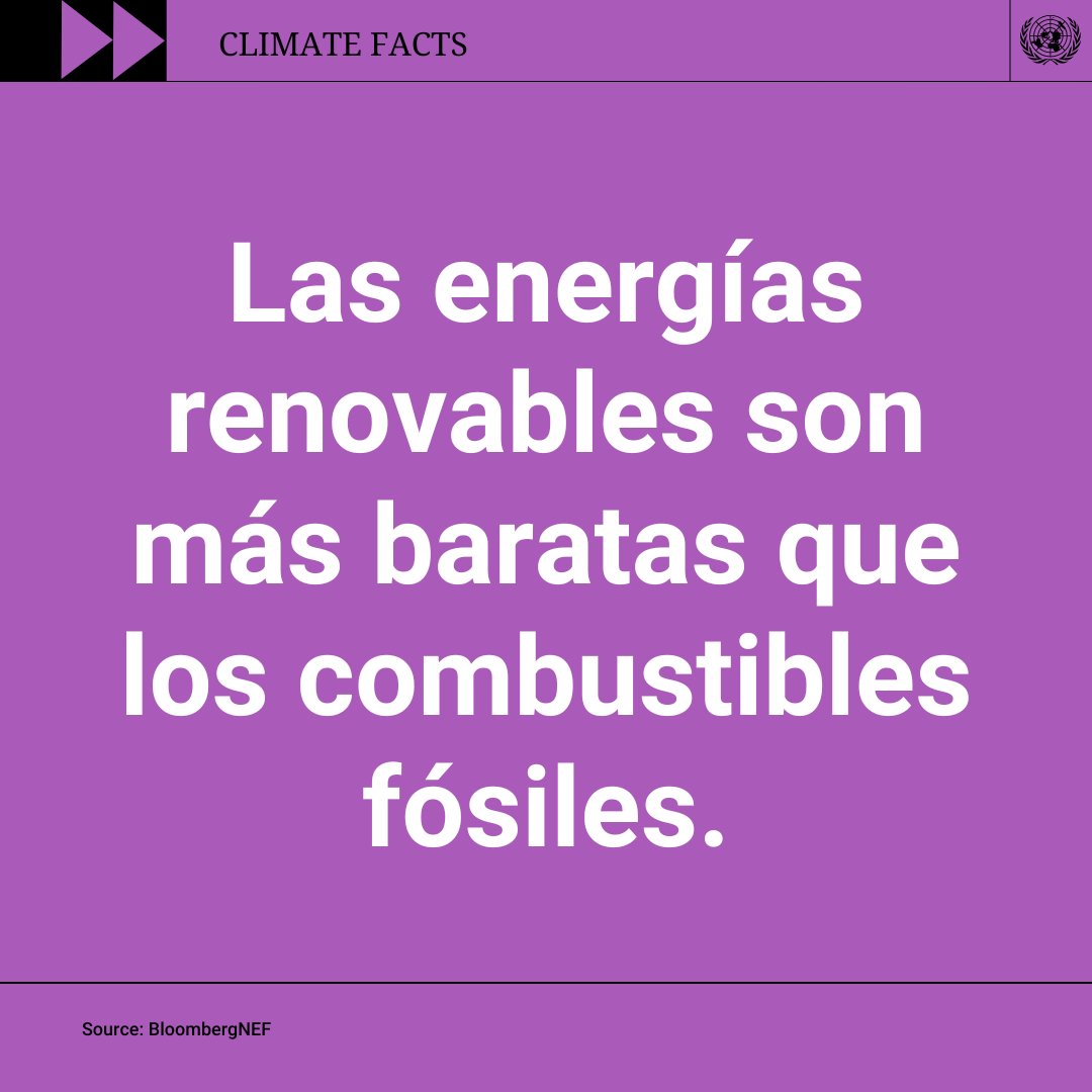ONU_es's tweet image. ❌ Mito: Las energías renovables son demasiado caras.
✅ Realidad: Las renovables son la energía más barata en la mayoría de los casos.
La desinformación sobre el cambio climático es un riesgo para todos.

Ayuda a detener la difusión de información falsa.

un.org/es/climatechan…