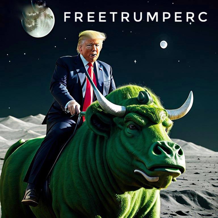 realFreeTrump's tweet photo. 1814 holders strong! #FreeTrump is riding the green bull because the world wants Trump to
be free — and they’re buying and holding FreeTrumpErc! https://t.co/F42Nc0FrtB