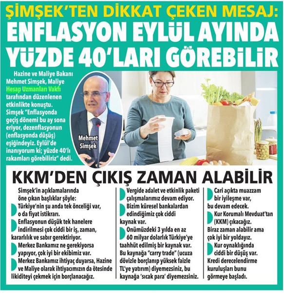 İstanbul'da 29  Mayıs 2024'te gerçekleştirdiğimiz "Enflasyonla Mücadele ve Merkez Bankacılığı panelimizin POSTA Gazetesi'ndeki yansıması: