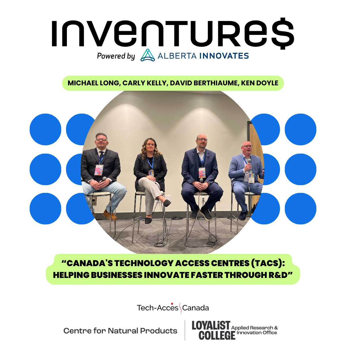 Carly Kelly, Senior Manager of ARIO, was a panelist at #Inventures2024 today! She spoke about the transformative power of TACs in accelerating business #innovation, and highlighted the Centre for Natural Products' significant role in driving progress and impact. 💥