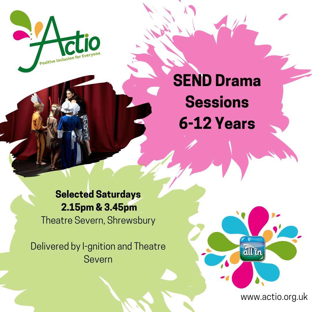 Looking for activities suitable for children with SEND under 8 years old? Explore our diverse range of activities, from Sensory Drama to Horse Riding! Find the perfect fit for your child today. #SEND #ChildrenActivities

actioconsortium.wixsite.com/website/activi…