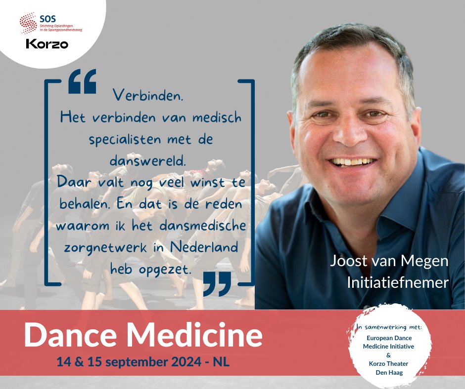 Meld je aan voor de cursus Dance Medicine die in het weekend van 14 & 15 september plaatsvindt in Nederland. bit.ly/3JPbin1
 
#dancemedicine