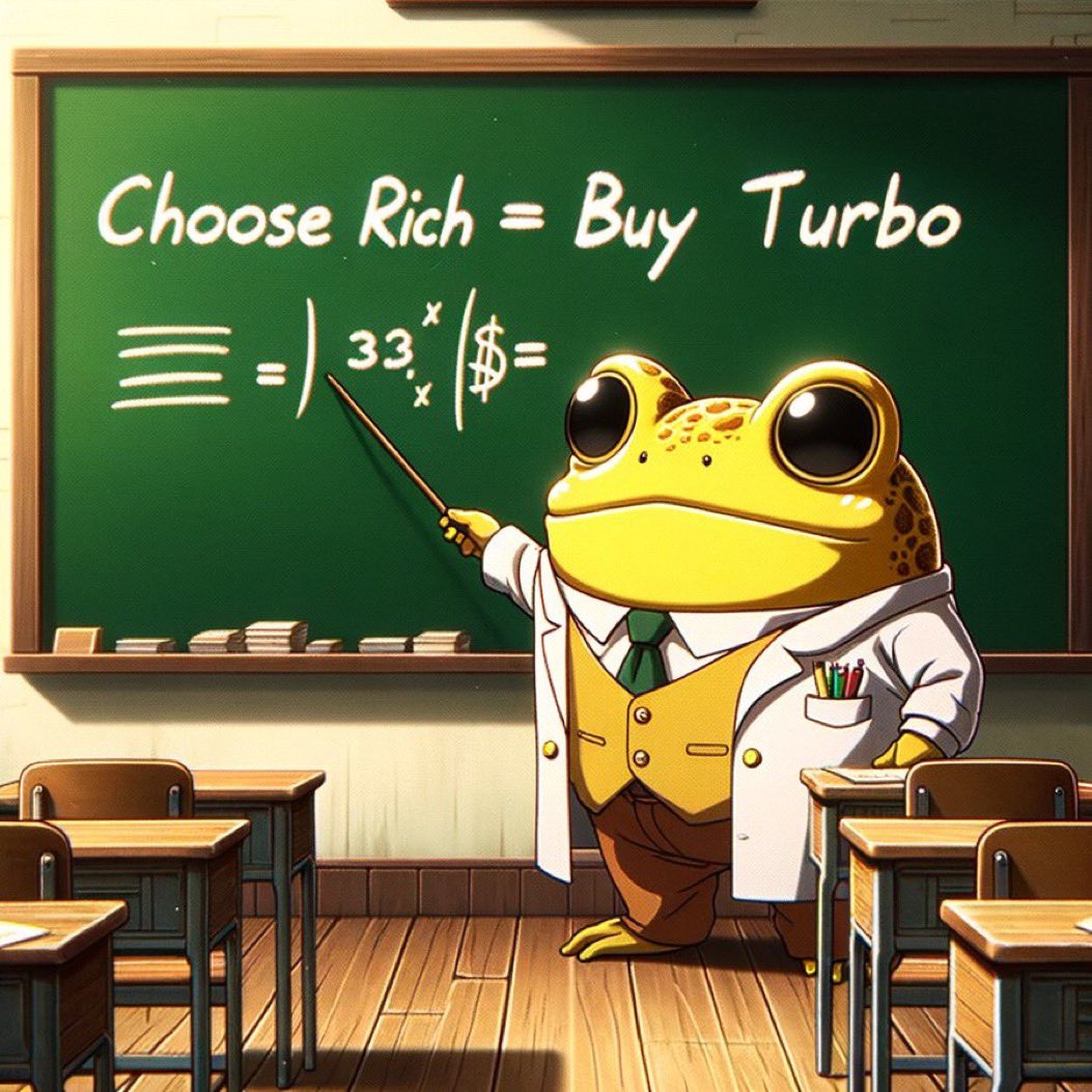 $TURBO is the #Bitcoin of the #Crypto #MEME space 

#AI #Memecoin #TURBO #ETH #FOMO #1000x #BULLiWithBULL #BTC